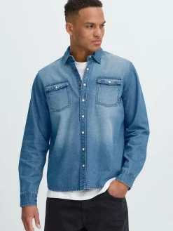 Herren BLEND Hemden>Herren Jeanshemd - BHDARGO