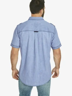 Herren Jan Vanderstorm Hemden>Herren Jeanshemd - LORENSIUS