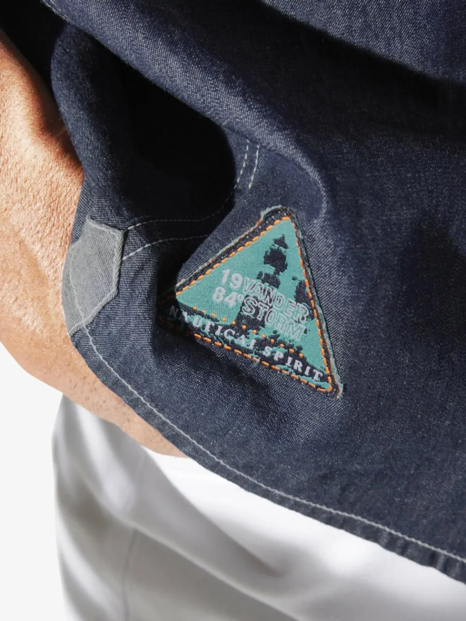 Jan Vanderstorm Hemden<Herren Jeanshemd - OLAFGREN blau uni