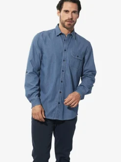 BABISTA Hemden<Herren Jeanshemd - OLAR blau uni