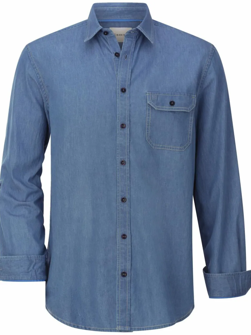 BABISTA Hemden<Herren Jeanshemd - OLAR blau uni