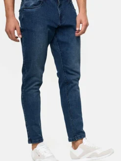 Indicode Jeans<Herren Jeanshose - Daddy blau uni