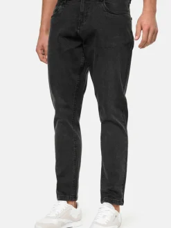 Indicode Jeans<Herren Jeanshose - Daddy schwarz uni