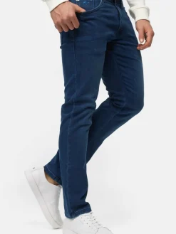Indicode Jeans<Herren Jeanshose - INCoil denim blau uni