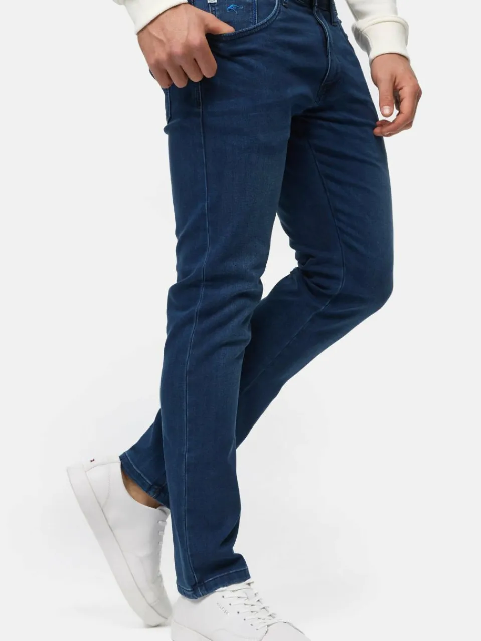 Indicode Jeans<Herren Jeanshose - INCoil denim blau uni