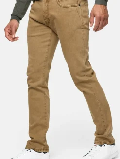 Indicode Jeans<Herren Jeanshose - INSamario braun uni