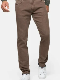 Indicode Jeans<Herren Jeanshose - INSamario braun cognac uni