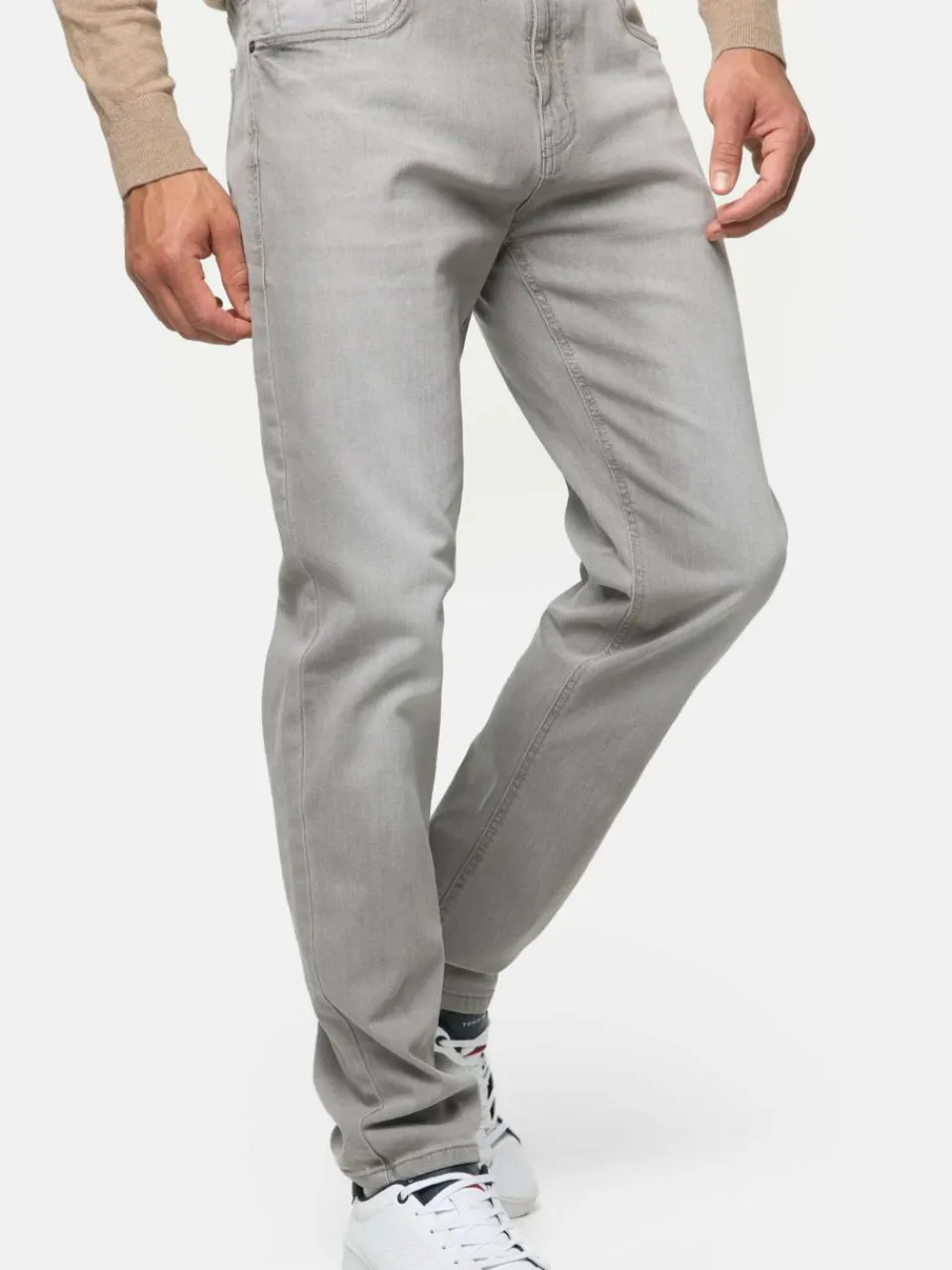 Indicode Jeans<Herren Jeanshose - INSantino hellgrau grau uni