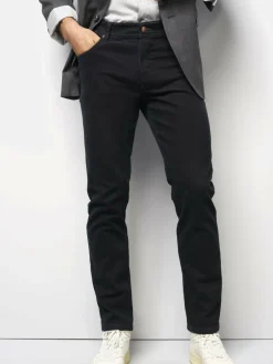 MEYER Jeans<Herren Jeanshose - M5 Five Pocket schwarz uni