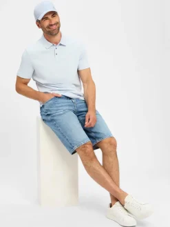 Calvin Klein Jeans Jeans<Herren Jeansshorts light stone uni