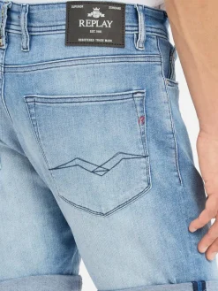 Replay Jeans<Herren Jeansshorts light stone uni