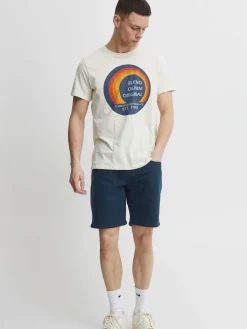 BLEND Jeans<Herren Jeansshorts blau uni