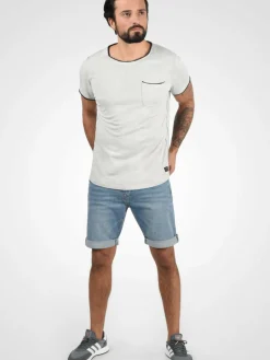 Indicode Jeans<Herren Jeansshorts - IDQuentin blau uni