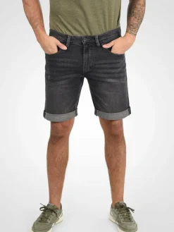 Indicode Jeans<Herren Jeansshorts - IDQuentin grau uni