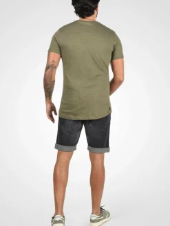 Indicode Jeans<Herren Jeansshorts - IDQuentin grau uni