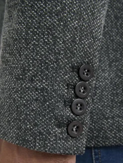 Jan Vanderstorm Sakkos<Herren Jersey-Sakko - ALBIN grau melange uni