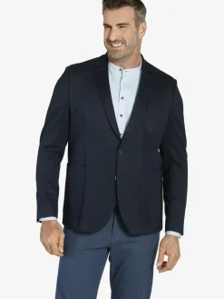 Charles Colby Sakkos<Herren Jersey-Sakko - SIR STANLEY blau uni