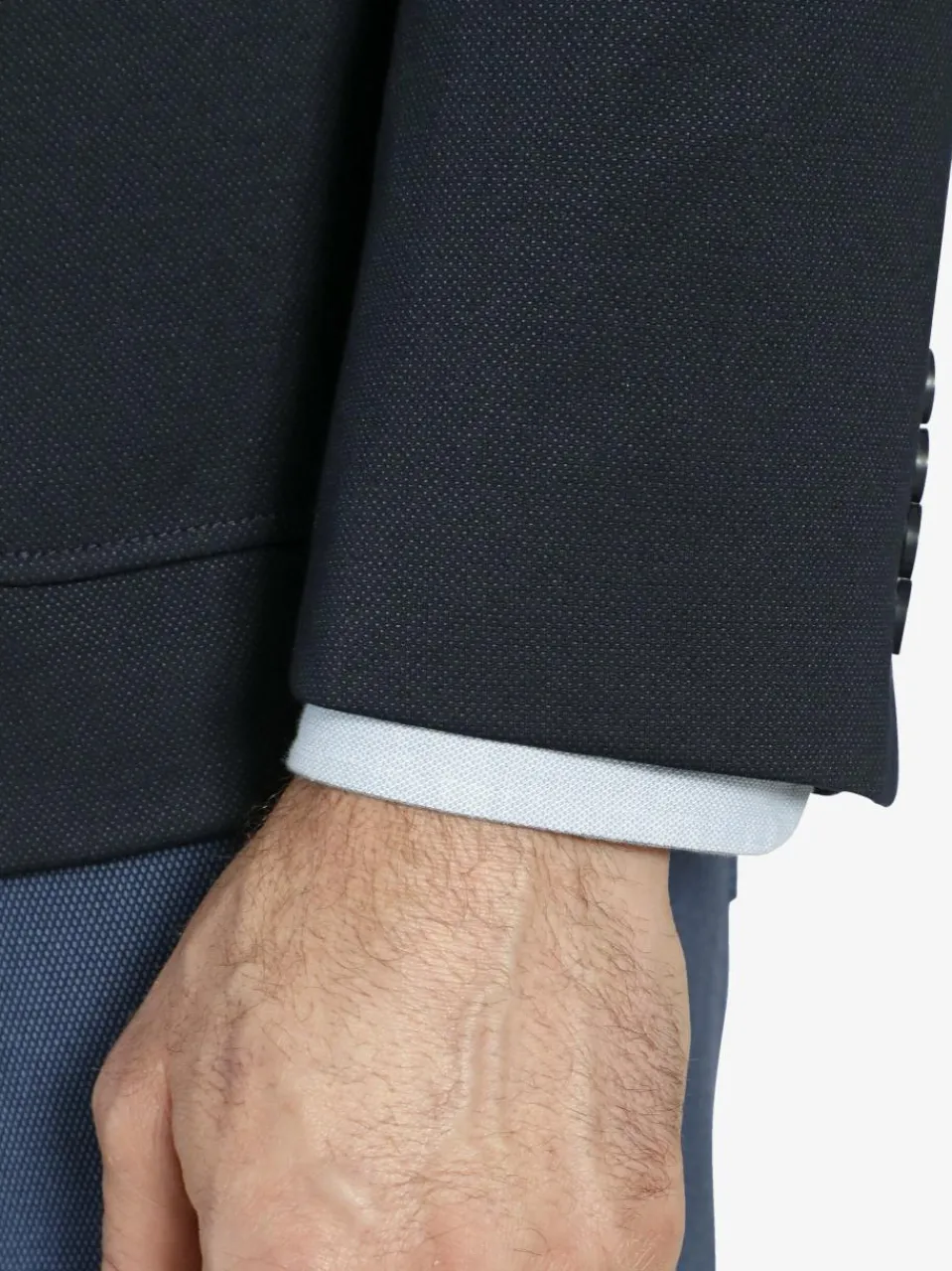 Charles Colby Sakkos<Herren Jersey-Sakko - SIR STANLEY blau uni