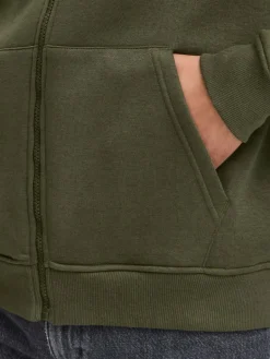 BLEND Sweatshirts & Sweatjacken<Herren Kapuzenfleecejacke - BHJUSTE grün uni