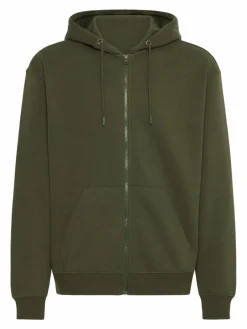 BLEND Sweatshirts & Sweatjacken<Herren Kapuzenfleecejacke - BHJUSTE grün uni