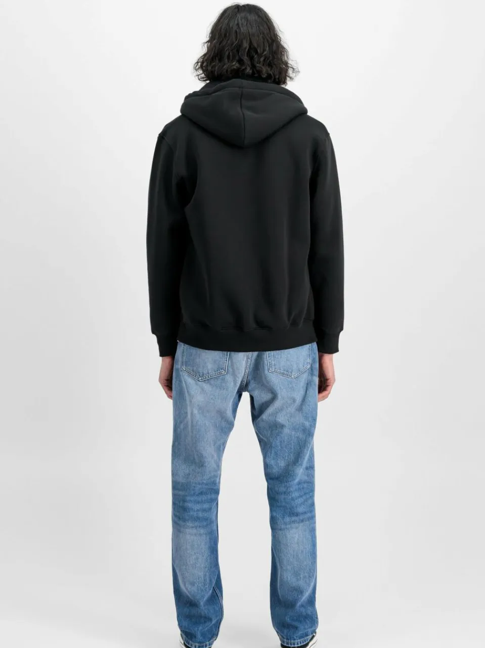 Alpha Industries Sweatshirts & Sweatjacken<Herren Kapuzenjacke schwarz bedruckt