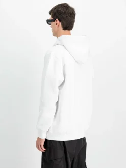 Alpha Industries Sweatshirts & Sweatjacken<Herren Kapuzenjacke weiß bedruckt