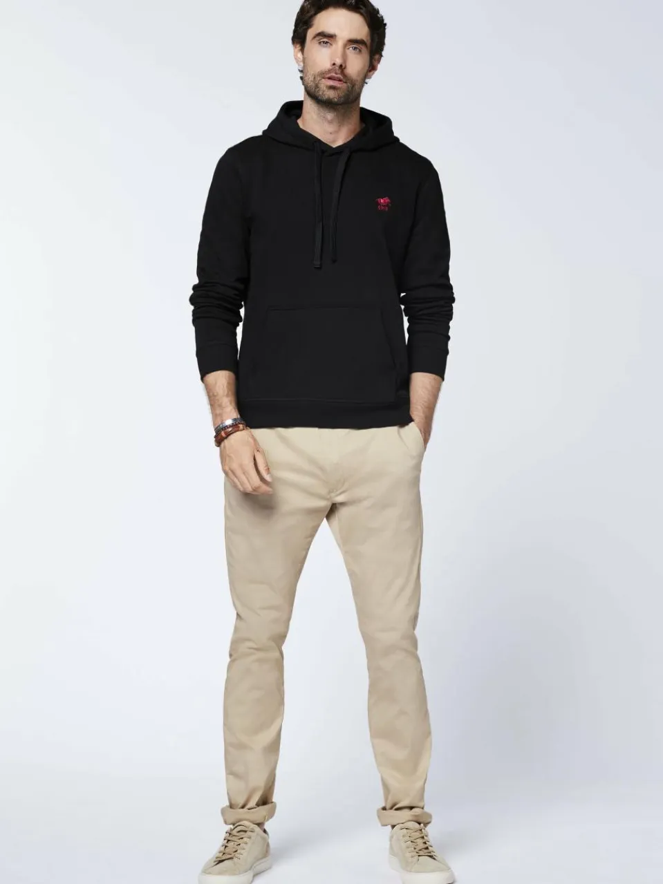 Polo Sylt Sweatshirts & Sweatjacken<Herren Kapuzenpullover schwarz uni