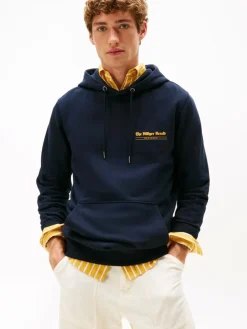 Tommy Hilfiger Sweatshirts & Sweatjacken<Herren Kapuzenpullover marine bedruckt