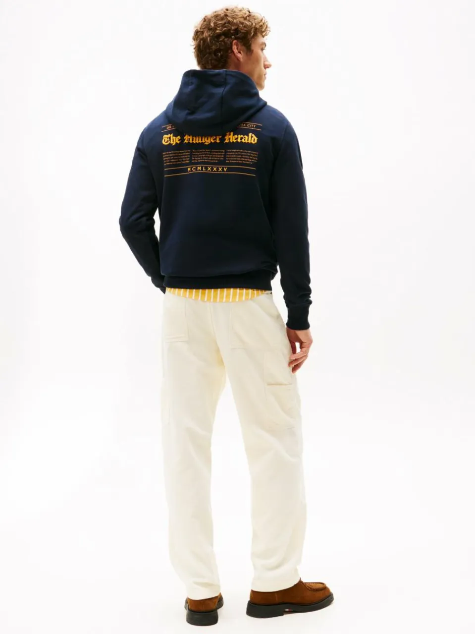 Tommy Hilfiger Sweatshirts & Sweatjacken<Herren Kapuzenpullover marine bedruckt