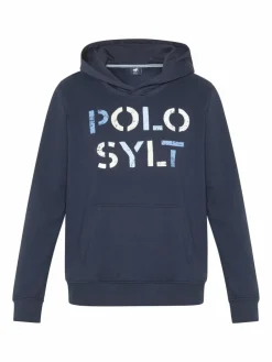 Polo Sylt Sweatshirts & Sweatjacken<Herren Kapuzenpullover marine blau bedruckt