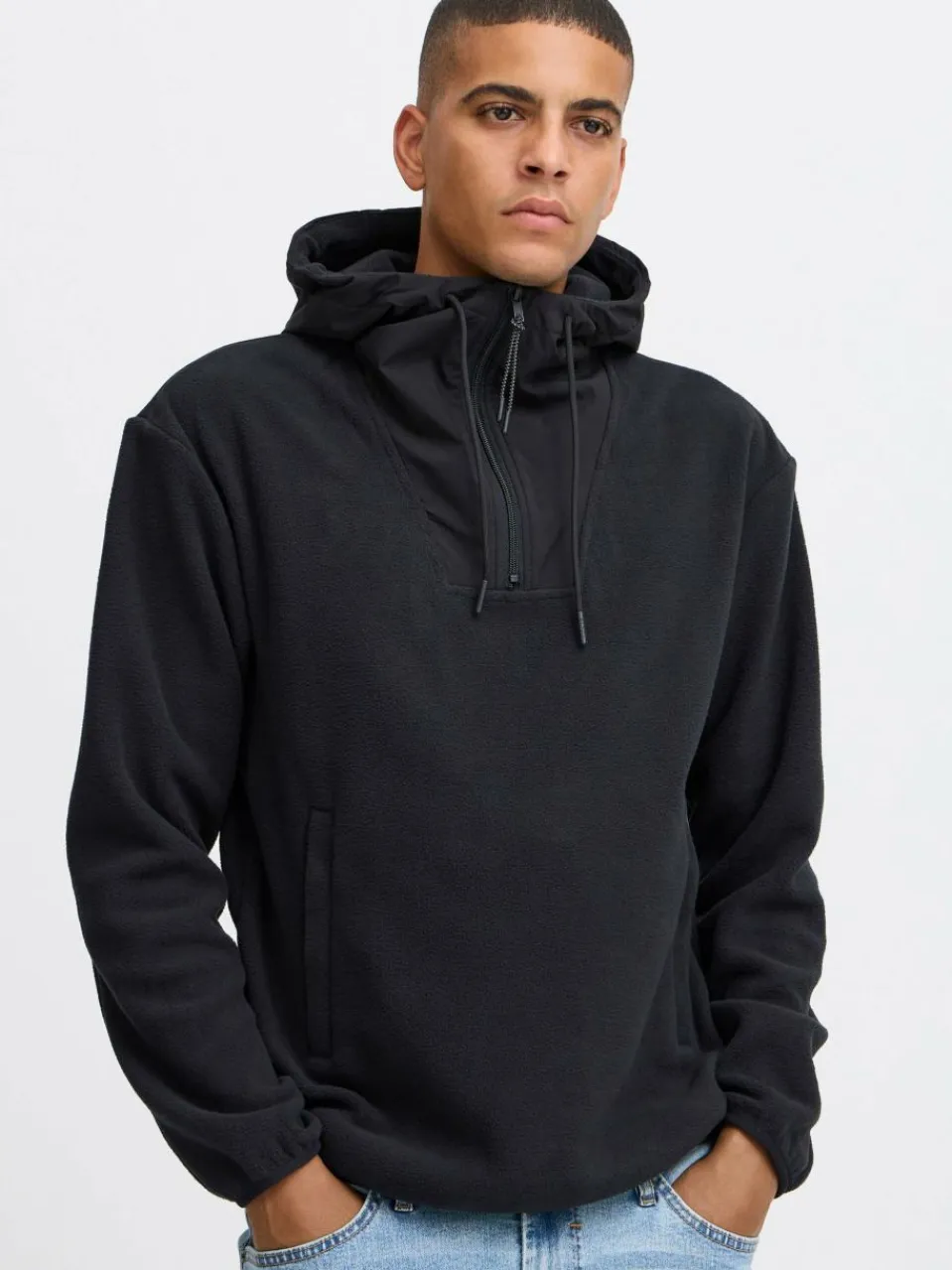 BLEND Sweatshirts & Sweatjacken<Herren Kapuzenpullover - BHSweatshirt schwarz uni