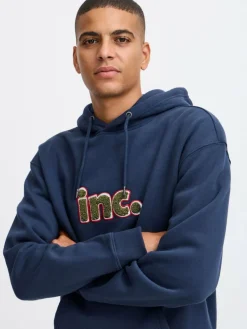 BLEND Mädchen<Herren Kapuzenpullover - BHSweatshirt blau bedruckt