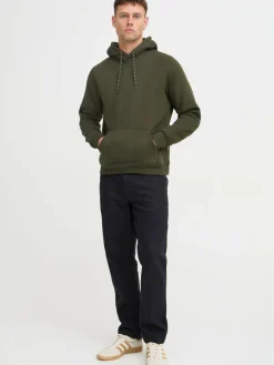 BLEND Sweatshirts & Sweatjacken<Herren Kapuzenpullover - BHSweatshirt grün uni