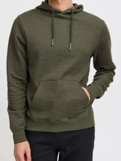 BLEND Sweatshirts & Sweatjacken<Herren Kapuzenpullover - BHSweatshirt khaki meliert