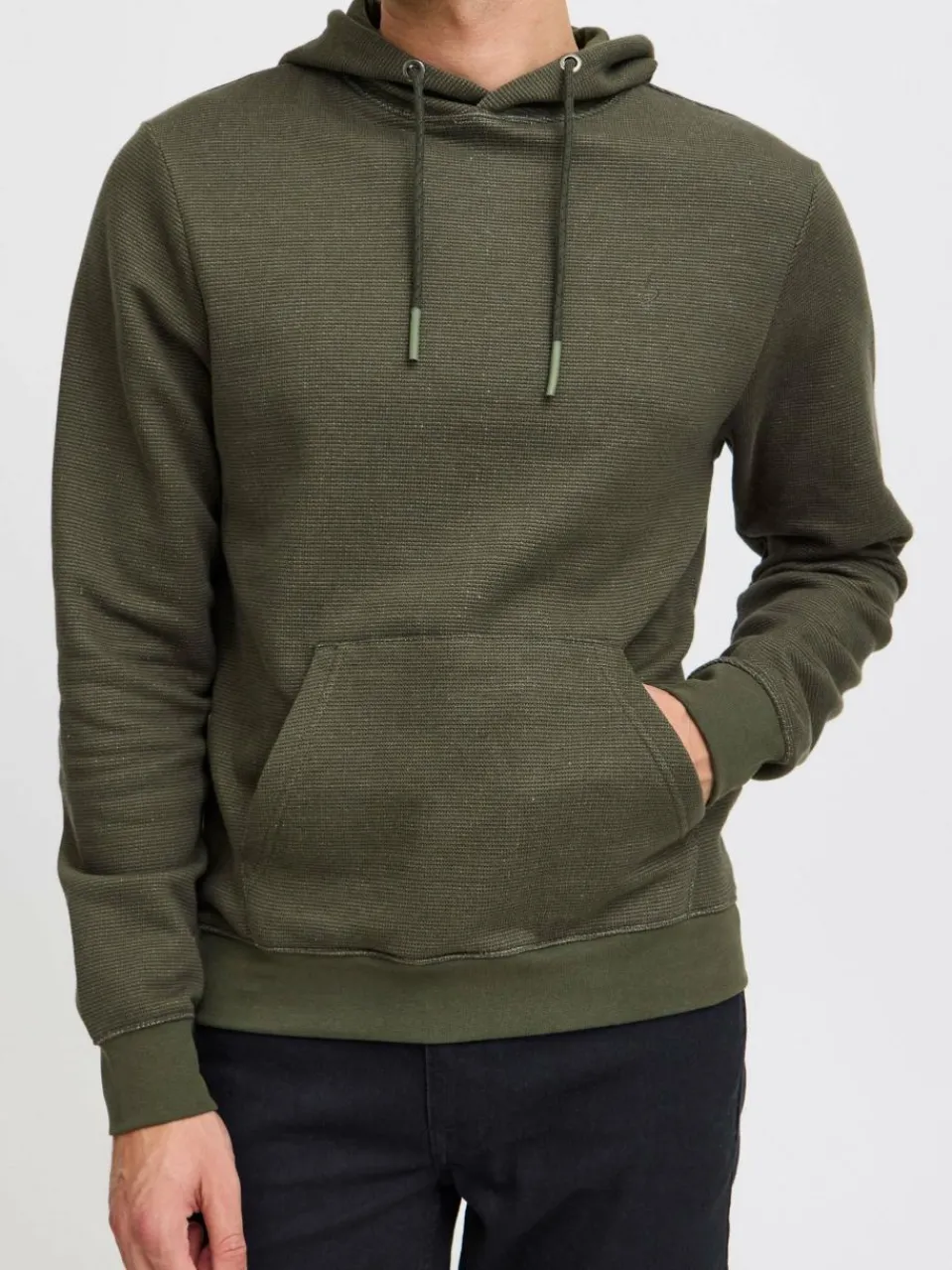 BLEND Sweatshirts & Sweatjacken<Herren Kapuzenpullover - BHSweatshirt khaki meliert