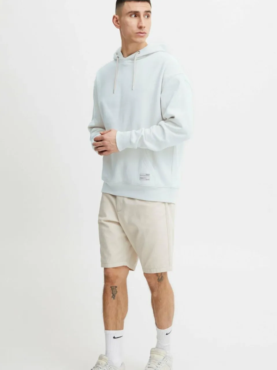 Solid Sweatshirts & Sweatjacken<Herren Kapuzenpullover - SDLenz hellblau uni