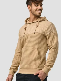 Indicode Sweatshirts & Sweatjacken<Herren Kapuzenpullover - Saunders beige sand uni