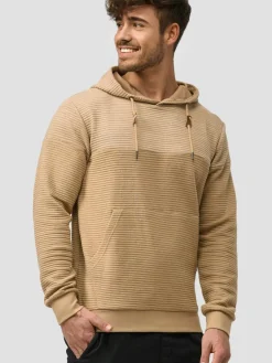 Indicode Sweatshirts & Sweatjacken<Herren Kapuzenpullover - Saunders beige sand uni