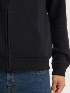 BLEND Sweatshirts & Sweatjacken<Herren Kapuzensweatjacke schwarz gemustert