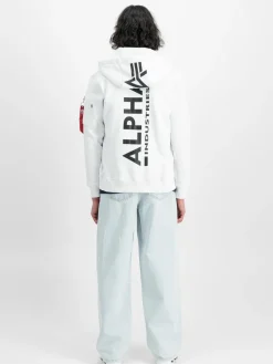 Alpha Industries Sweatshirts & Sweatjacken<Herren Kapuzensweatjacke weiß bedruckt