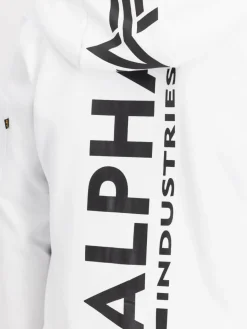 Alpha Industries Sweatshirts & Sweatjacken<Herren Kapuzensweatjacke weiß bedruckt