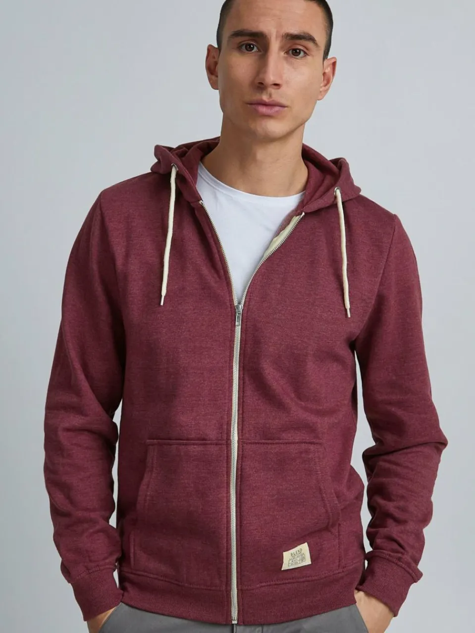 BLEND Sweatshirts & Sweatjacken<Herren Kapuzensweatjacke - BHNOAH rot uni