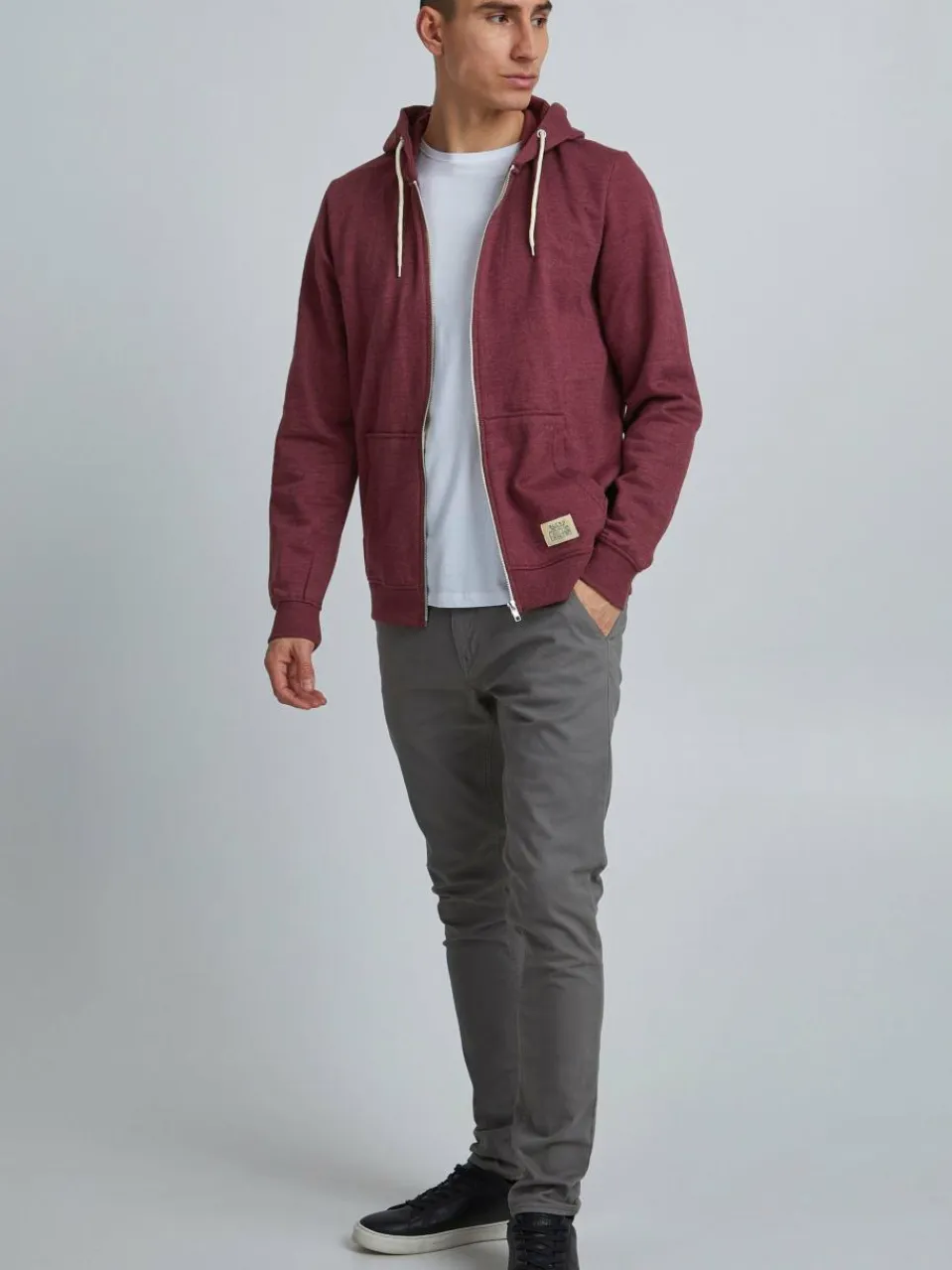 BLEND Sweatshirts & Sweatjacken<Herren Kapuzensweatjacke - BHNOAH rot uni