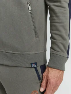 FQ1924 Sweatshirts & Sweatjacken<Herren Kapuzensweatjacke - FQFenro schlamm uni