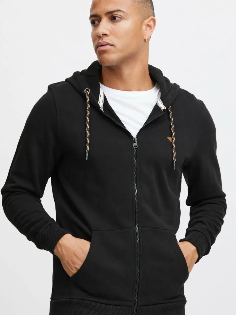 BLEND Sweatshirts & Sweatjacken<Herren Kapuzensweatjacke - BHLobal schwarz uni