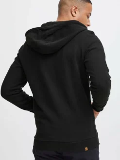 BLEND Sweatshirts & Sweatjacken<Herren Kapuzensweatjacke - BHLobal schwarz uni