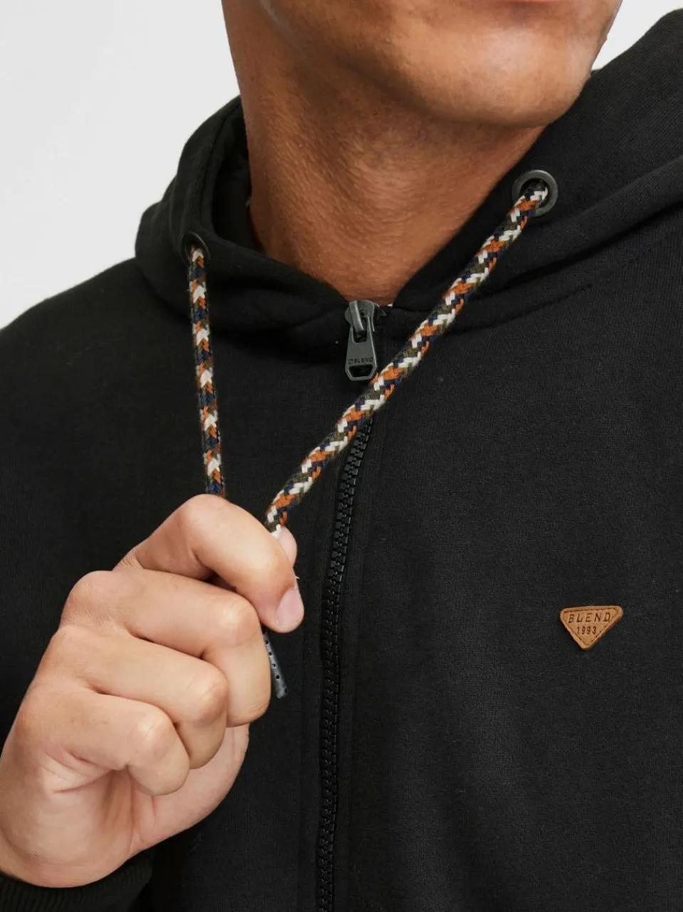 BLEND Sweatshirts & Sweatjacken<Herren Kapuzensweatjacke - BHLobal schwarz uni