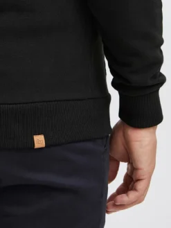 BLEND Sweatshirts & Sweatjacken<Herren Kapuzensweatjacke - BHLobal schwarz uni