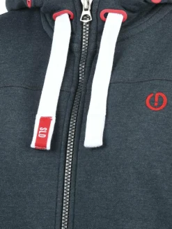 Solid Sweatshirts & Sweatjacken<Herren Kapuzensweatjacke - SDBenjaminZip blau uni