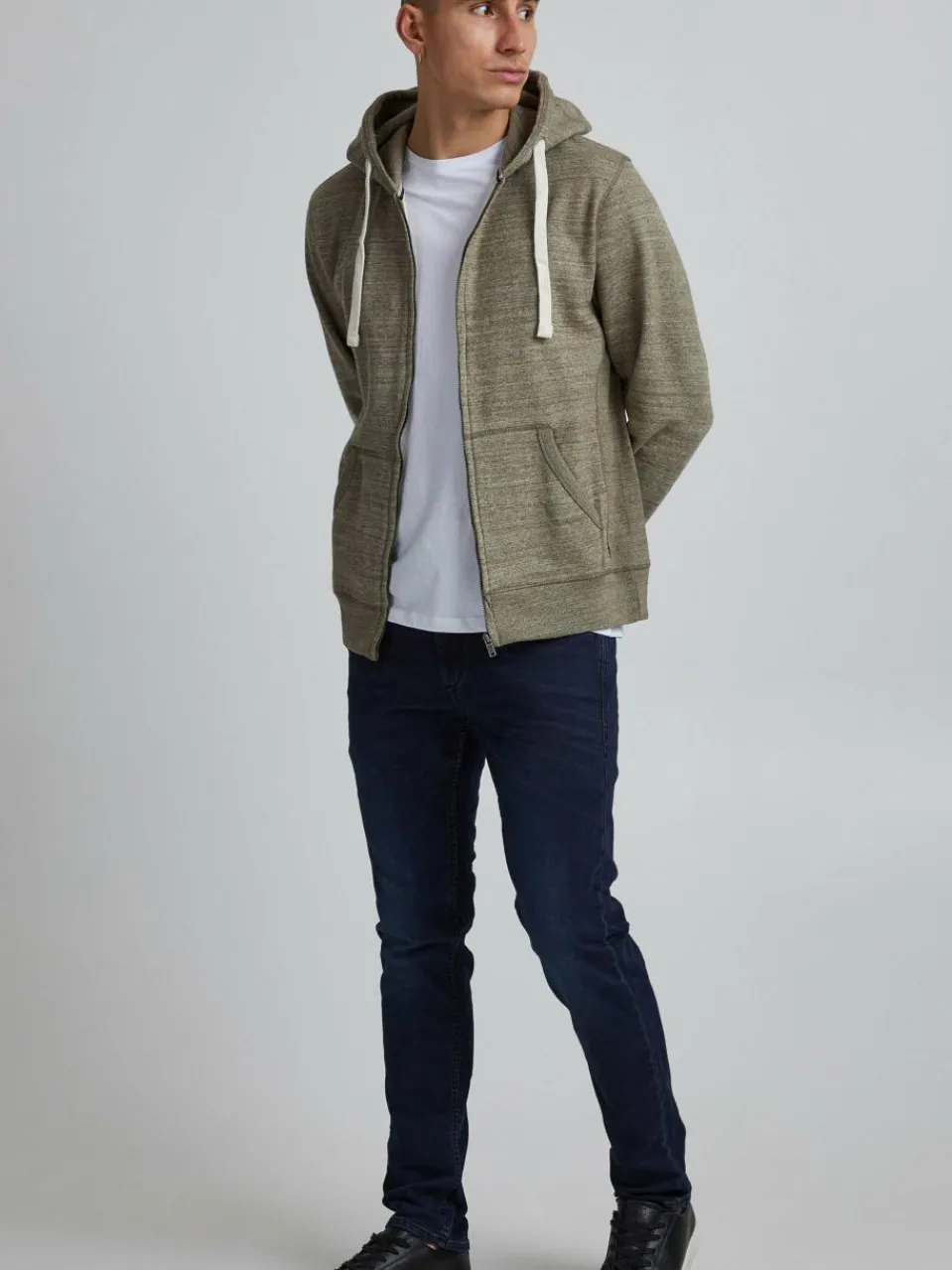 BLEND Sweatshirts & Sweatjacken<Herren Kapuzensweatjacke - BHAlton grün uni